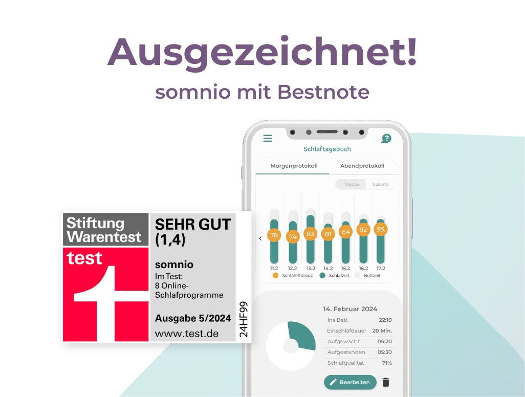 somnio ausgezeichnet von Stiftung Warentest