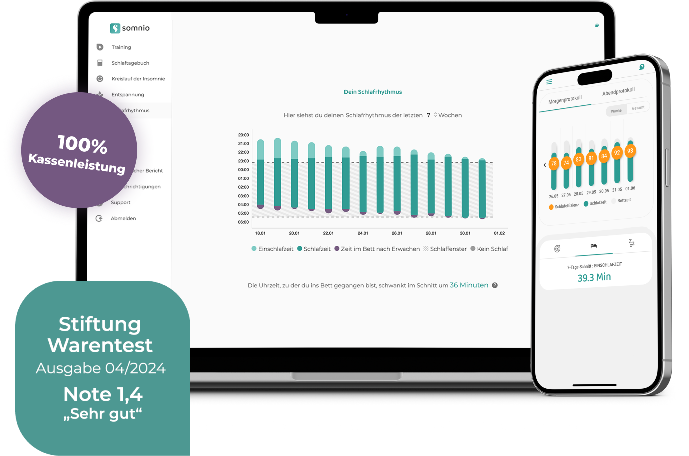somnio besser schlafen digitale therapie